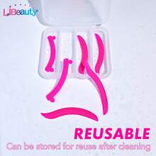 Libeauty 2+1 對睫毛提升墊，睫毛捲翹棒，矽膠睫毛護罩，美妝工具，睫毛捲翹配件，沙龍使用 - 彩色 - 查看 7