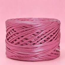 Shiny Metallic Color Plain Crochet Yarn, Premium Braided Craft Line Ribbon Rope, Multi-Color Durable Braided Yarn, Suitable For Making Handbags, Hats, Home Decor, Sewing And Knitting Projects - 1 Piece - View 12