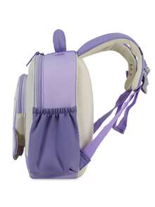 New Fashion Cartoon Octopus Backpack Simple Student Backpack Shoulder Bag Multi-Compartment Storage Bag Lightweight Burden-Reducing Large - Purple - View 4