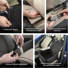 1pc Foldable Breathable Pet Carrier With Zipperless Design, Suitable For Small/Medium/Medium Dogs And Cats, Car Seat Cover - Pet Mat - View 5