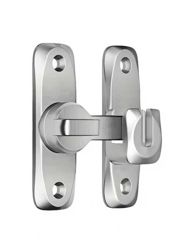 [Khóa chốt an ninh] 1 chiếc tay nắm khóa cửa an ninh chịu lực nặng | Chống trộm, chốt trượt điều chỉnh 90°/180° | Khóa chốt cấp thương mại/dân dụng kèm vít, vận hành thủ công, cấu trúc gia cố bền bỉ, phù hợp cho phòng tắm, nhà ở