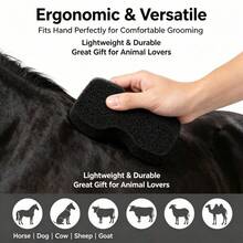 Escova Esponja para Tosa de Animais de Estimação, Esponja de Banho para Cavalos para Lavar e Massagear, Esfregão Macio e Durável para Limpeza de Animais para Cães, Cavalos, Gado, Ovelhas, Cabras e Animais de Fazenda - Escova de cerdas macias - Visão 5