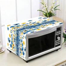 1 pieza Funda antipolvo para microondas, Funda antipolvo para estante de horno doméstico, Funda antipolvo lavable, Funda antipolvo para máquina de alimentos doméstica, Funda antipolvo y resistente a manchas para gabinete de almacenamiento de cocina - cubrir - Ver 9