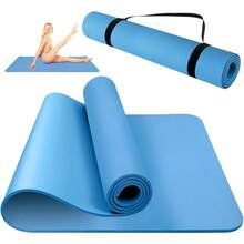 Tapete de Yoga Antideslizante 183 x 61 CM, Grueso 6mm Mat para Ejercicio Material EVA Ecológico, Incluye Correa de Transporte, Portátil Tapete Colchoneta para Pilates, Gym, Estirar y Yoga - Rosa - Ver 8