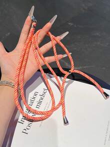 Cordón universal de unicolor para teléfono, largo ajustable tipo halter, cadena de teléfono multifuncional unisex cruzada, cordón de teléfono duradero antirrobo, cordón de teléfono multifuncional, longitud ajustable - Multicolor - Ver 3