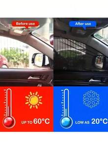 Car Sunshade, Car Sunscreen, Sunshade, Mosquito Net, Heat Insulation & UV Protection Window Curtain - Protective Window Film For Cars And SUVs. Car Sun Visor, Mesh Insect Screen, Car Accessories. - Multicolor - View 5
