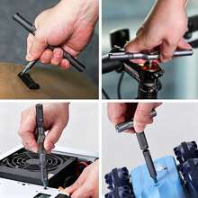 This 24-In-1 Magnetic Ratchet Screwdriver Set Is A Multifunctional Tool Kit Featuring Color-Coded S2 Steel Bits And An Ergonomic Ratchet Handle. It Is A Compact And Portable Tool, Perfect For Furniture Assembly, Bicycle Repair, And DIY Maintenance. - 24-in-1 Plastic Box Set (Cardboard Box Packaging) - View 5