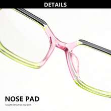 Conjunto de 2 óculos de leitura estilo retro com novo padrão, estampa de leopardo com contraste de cores vibrantes, lentes de alta definição, hastes com mola confortáveis, um conjunto de óculos de leitura confortável e moderno para uso diário para mulheres - Verde e rosa + amarelo claro - Ver 11