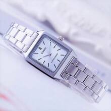 Casio LTP-V007D-2E Ladies Blue Dial Stainless Steel Quartz Watch,30M Waterproof Slim Band Casual Daily Student Wristwatch - one-size - View 5
