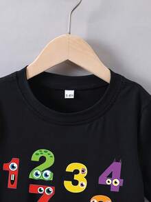 Camiseta de Práctica de Matemáticas: Tabla de Multiplicar del 0 al 10, Tabla de Multiplicación y División Codificada por Colores, Top Educativo de Verano - Negro - Ver 3