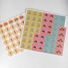 Sushi Themed Dice Party Game, Multiplayer Interactive Tabletop Game, Family Entertainment Card Game - Multicolor - View 6