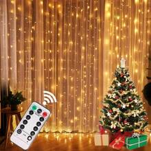1pc USB-Powered Room Background Decorative String Lights, 8 Lighting Modes, Curtain Lights, Indoor Decoration, Holiday Atmosphere Decor - USB Curtain Light - View 3