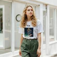 Camiseta  Fish - meme de pez - Blanco - Ver 4