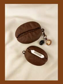 1pc Cartoon Fun Potato Chip Wireless Bluetooth Earphone Protective Case Compatible With AirPods Pro 2, 4, Apple Bluetooth Earphone Case, 4 4th Gen Silicone Air Pro Pro 3 Protective Case - Coffee Brown - View 4