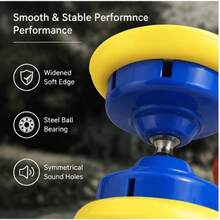 BSKT 1pc Multicolor Dual-Sound Diabolo, Beginner Acrobatics Skill Daily Practice, Traditional Fitness Sports For All Ages, High-Resilience One-Piece Injection Molded Body, Hollow Resonance Sound Chamber, Wear-Resistant Non-Slip Axle Bearing, High-Speed Rotation With Clear Balanced Sound, Smooth Spinning Without Jamming, Suitable For Home, Yard, Plaza And Multiple Venues For Basic Diabolo Training - Multicolor - View 3