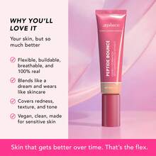 zephoco Peptide Bounce Flexible Foundation W/Marshmallow Extract – Hydrating Serum Cream Foundation For Mature Skin – Lightweight, Natural & Clean Makeup W/Medium Buildable Coverage - (Deep) - Deep - 查看 4