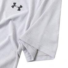 Under Armour Camiseta de secado rápido para hombres, parte superior de fitness, Vanish Seamless SS, para correr, entrenamiento y uso casual, camiseta ajustada, ligera y transpirable de manga corta, cuello redondo, camiseta de entrenamiento, 1382801-100 - Blanco/Gris - Ver 5