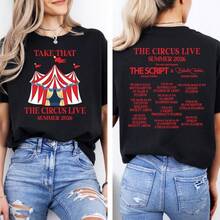 Take That Circus Live Summer 2026-Shirt, Concert Tee,  E2 - Black - View 2