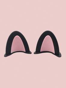 2pcs 3D Cute Cat Ear Helmet Decor - Colorful Cartoon Animal Accessories, Suitable For Motorcycle, Electric Bike, Scooter, Bicycle Helmet, Fun Fashion Headwear - A - View 17