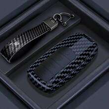 ABS Carbon Fiber Car Key Case Cover Shell For Chery Tiggo 8 Pro Tiggo 8plus New 5 Plus 7pro Max Omoda 5 C5 Modod Accessories - Type a - View 6