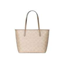Coach 大號城市印花女款單肩手提包 CCD66SVPWH - 沙黃色/灰褐色CCD66SVPWH - 查看 6