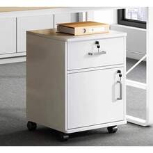 Archivero Para Oficina De Madera Con Cajón Con Cerradura - Multicolor - Ver 7
