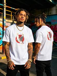 Lightweight 102% Cotton Unisex Tee For Short Trip Easy Going Out Wear - 白色 - 查看 2