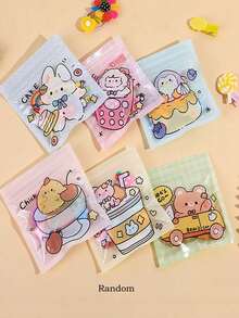 10/20/30pcs Cute Cartoon Gift Packaging Bags Jewelry Storage Bags Randomly Sent - Random Color - View 7