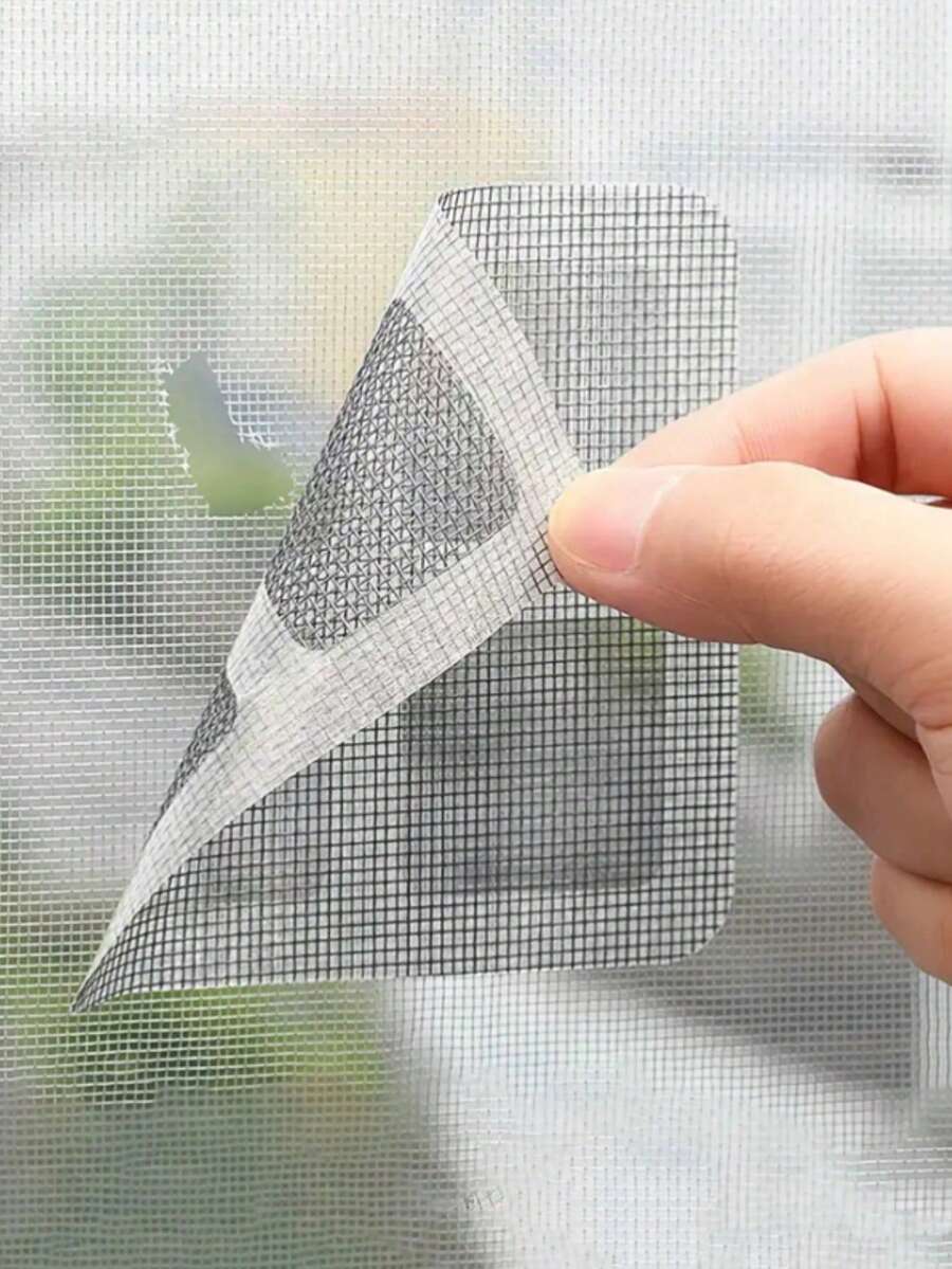 5/10pcs Door And Window Screen Repair Patches, Screen Door Repair Patches, Hole Repair Patches, Door And Window Mosquito Proof Repair Patches, Cover Door And Window Holes, Self-Adhesive Trimmable Screen Repair Patches - Repair Patch - View 1