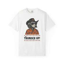 Camiseta Thunder Western Dachshund, Camiseta de Baloncesto OKC, Camiseta , Diseño Único Thunder, Regalo para Fanáticos, Ropa de Oklahoma City - Blanco - Ver 1