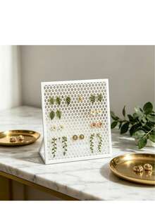 1pc Badge & Jewelry Display Stand, Earring Storage Rack, Desktop Brooch Organizer Board, Enamel Brooch Collection Display Rack - Multicolor - View 5