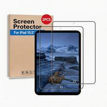 2入組 HD 9H 鋼化玻璃螢幕保護貼,適用於 iPad Air 3 / Pro 10.5 2017 A1701/A1709/A2152/A2123/A2153,耐磨防碎、防油防指紋膜 - 無色 - 查看 2