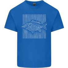Camiseta de Algodón para Hombre con Diseño de Pesca de Carpas - Blanco - Ver 4