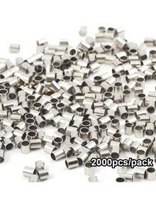 500/1000/2000pcs 2mm Spacer Beads - Durable And Versatile, Suitable For DIY Necklace And Bracelet Jewelry Making, Convenient Handmade Experience - Positioning Beads - View 12