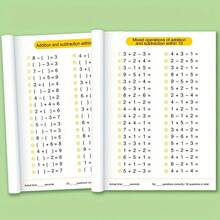 1PC Buku Latihan Penjumlahan dan Pengurangan Matematika untuk Anak Prasekolah hingga Sekolah Dasar: Latihan Angka dalam Batas 10/20/50/100 - MultiWarna - View 7