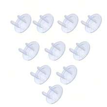 10/20/30Pcs Clear Outlet Covers,Hidden Handle Socket Guard Covers,Wall Socket Protective Caps,Suitable For Bedroom,Kitchen, Living Room Wall Sockets - Multicolor - View 8