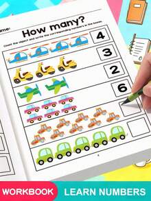 Animal Counting Number Activity Workbook Early Math Count Practice Book Educational Learning Writing Training Notebook Stationery - Multicolor - View 5