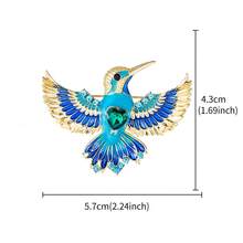 1pc-Elegant Fashion Bird Animal Zinc Alloy Brooch Suitable For Women's Daily Wear Clothing Backpack Hat Accessory Holiday Gift - Multicolor - View 16