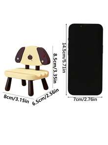 1pc Cute Creative Chair Phone Stand, Desktop Phone Tablet Universal Holder, Multifunctional Phone Stand, Bedside Creative Phone Stand, Plastic Material Durable And Sturdy, Easy To Carry, Stable Placement, Convenient For Watching Videos, Reading Novels, Cartoon Cute Dormitory Desktop Ornament Binge-Watching Essential - Multicolor - View 3