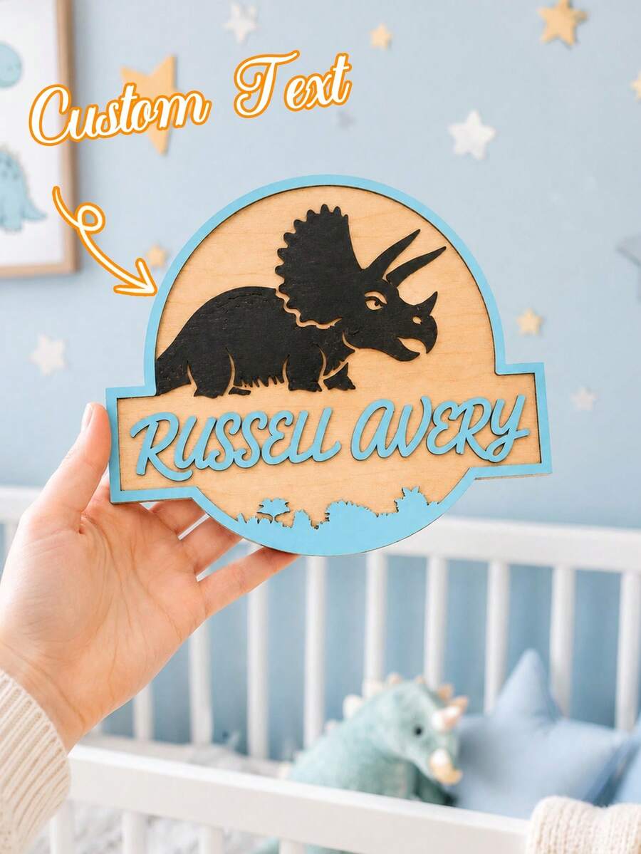 Custom Dinosaur Theme Wooden Door Sign, Personalized Name Dinosaur Theme Wall Decor, Made Of High-Quality Solid Wood Handcrafted, Multiple Colors Available. Exquisite Craftsmanship, Material, Diverse Designs, Easy To Use, Durable. Perfect For Home Decor, Door Sign Decor, Wall Decor, Bedroom Decor, Game Room Decor, Party Decor And More. An Ideal Growth Gift For Teenagers, Anniversary Gift, Birthday Gift, Holiday Gift.