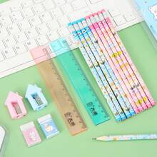 8pcs Pencil Stationery Set, Back To School Gift For Teenagers, School Supplies - A - View 9
