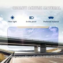 1pc Universal Car Sun Visor Extender, Anti-Glare Polarized Sun Visor, Buckle Closure, Protective, Easy Install Sun Visor Extension, Driving, Suitable For Most Vehicles - A - View 2