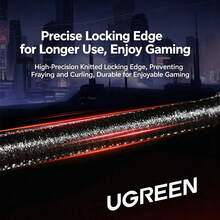 UGREEN LP670 Mouse Pad, Extra Large Desk Pad (800*300mm), Smooth And Low-Resistance Surface, Thickened 3mm Edge Sealing Design, Suitable For Gaming, Office Use, And Keyboards, Waterproof And Easy To Clean. - View 7