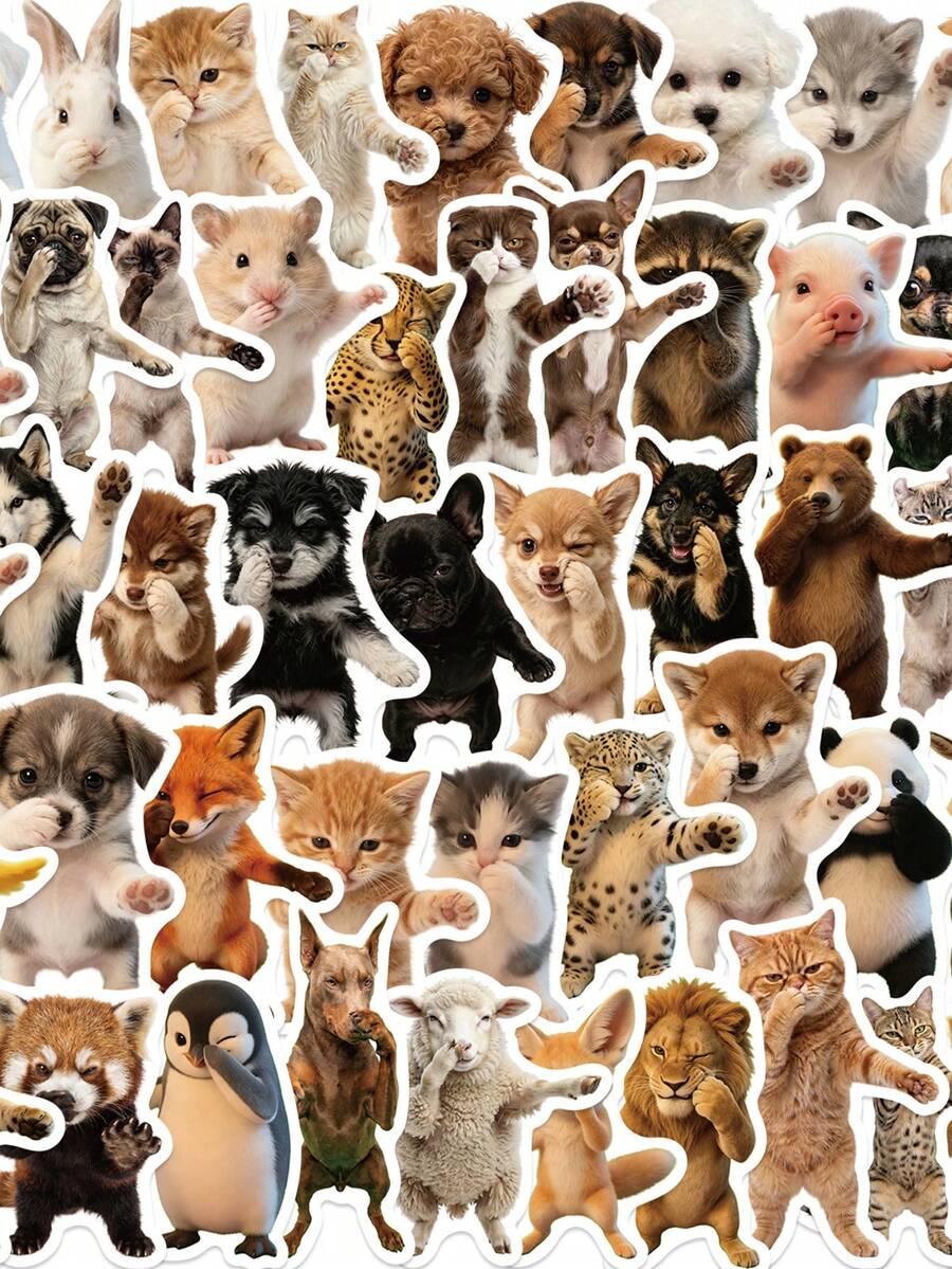 50PCS Abstract Dance Print Sticker Notebook Aesthetic Creative Luggage Bicycle Notebook Suitcase Graffiti Stickers - 1 Set - View 1