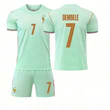 Auswärtstrikot-Set der französischen Nationalmannschaft 2026, Fußballuniform für Outdoor-Sportarten, Freizeit-Fußballbekleidung für Training und Wettkampf. - Nr. 7 - Übersicht 2
