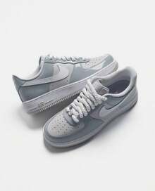 Nike Air Force 1 '07 LV8 Edge Men's Casual Sneakers Safety Orange/White HV9405-800 | Court-To-Street Style, Iconic Silhouette - 白灰色 - 查看 2