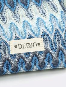 Dedoo European Niche Design Suede Bucket Bag With Buckle, Women's Street Handbag, Suitable For Autumn/Winter Shopping, Commuting, Party, Gift - Blue - View 5
