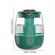 Silent Ultrasonic Humidifier With Warm Night Light, Dual Sprinklers, Water Level Display, Button Control, Maximum Water Tank Capacity Of 84.54 Ounces, Suitable For Bedrooms And Offices, No Batteries Required-Modern Design - Multicolor - View 13