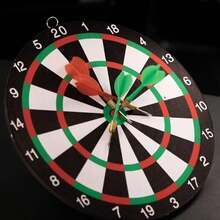 Papan Dart 12 Inci (4 Anak Panah) Set Dart untuk Latihan & Hiburan, Permainan Rekreasi Dalam Ruangan, Cocok untuk Pesta dan Permainan Keluarga, Mudah Disimpan dan Digantung, Hadiah Pesta, Hadiah Natal, Hadiah Halloween - MultiWarna - View 10
