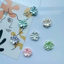 Beautiful Flower Shaped Refrigerator Magnet Set, White Fridge Magnets, Kitchen, Cabinet And Dishwasher Decorative Stickers - Perfect Friendship And Confession Gift And Various Holiday Options - one-size - View 9